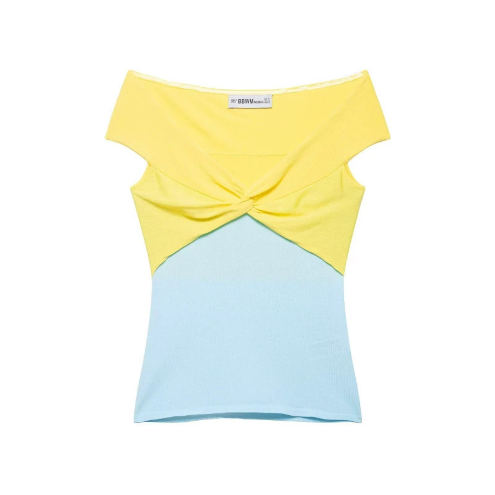ZARA Sexy Deep V Neck Short Sleeve Crop Top Fitted Tee